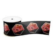 D20 Gamer Dice Art Fabric Ribbon Lint (Spoel)