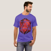 D20 Gebroken zicht T-shirt (Voorkant volledig)