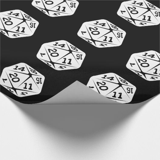 D20 Geek Swag Cadeaupapier (Hoek)