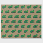 D20 Groene draak Cadeaupapier (Vlak)