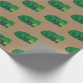 D20 Groene draak Cadeaupapier (Hoek)