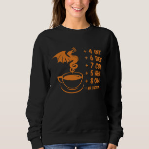 D20 Kerker Game Koffie Drank Buff Stats Draak A Trui