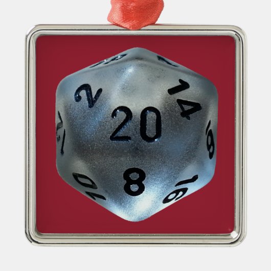 D20 METALEN ORNAMENT (Voorkant)