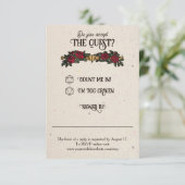 D20 Monogram Roses RPG Mariage RSVP (Debout devant)