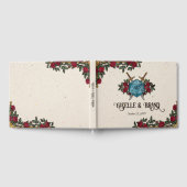 D20 Monogram Rozen RPG Bruiloft Gastenboek (Volledig)
