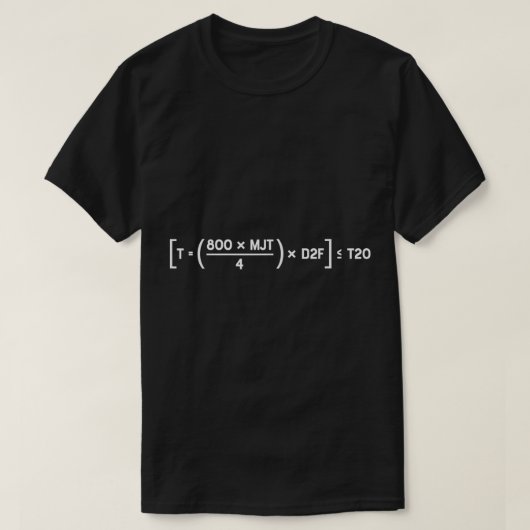 D2F-vergelijking Silicon Valley Funny Wiskunde T-shirt (Design voorkant)