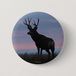 D3 Muildier Zonsopgang Bok Ronde Button 5,7 Cm