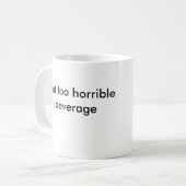 D6G Niet te verschrikkelijk Koffiemok (Voorkant links)