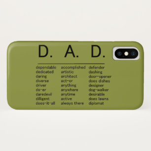 D.A.D. Vaderdag iPhone X Hoesje