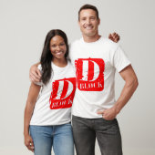 D-Block Red/White T-shirt (Unisex)
