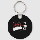 D Buffalo Plaid Matching Family T Shirt Sleutelhanger (Voorkant)