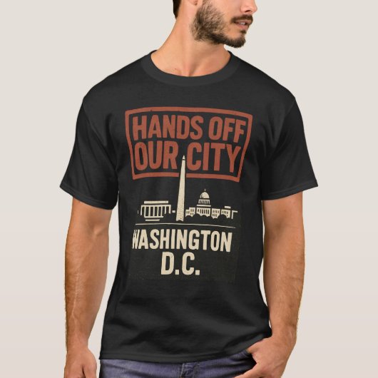 D.C. Handen af van onze stad T-shirt (Voorkant)
