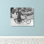 D.C. motoragent, 1932 Canvas Afdruk (Insitu (Houten vloer))