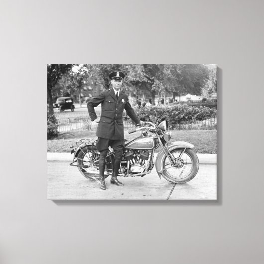 D.C. motoragent, 1932 Canvas Afdruk (Voorkant)