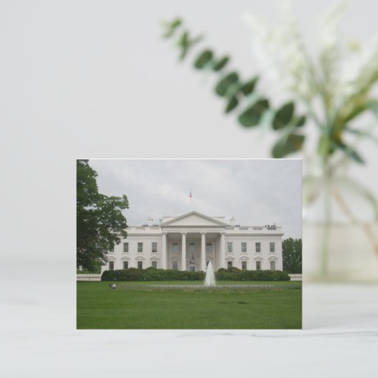 D.C. Witte huis Briefkaart (Staand voorkant)