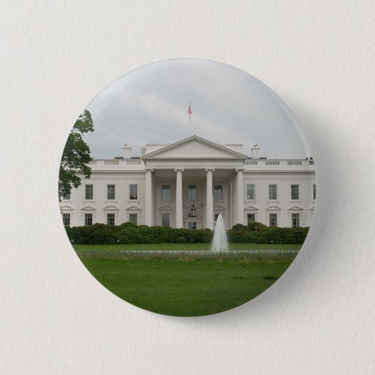 D.C. Witte huis Ronde Button 5,7 Cm (Voorkant)