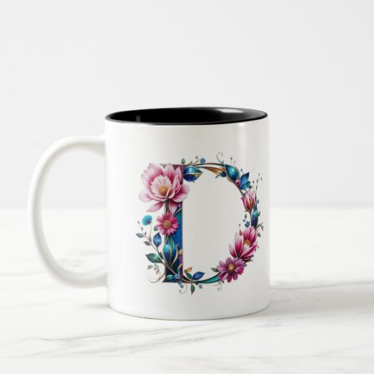 D Coffee Mok – Floral Design voor Gifting (Links)