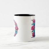 D Coffee Mug - Design floral pour le don (Centre)