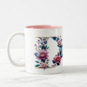 D Coffee Mug - Design floral pour le don (Gauche)