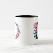 D Coffee Mug - Design floral pour le don (Centre)