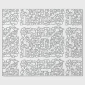 D&D Dungeon Map-overlooppapier Cadeaupapier (Vlak)