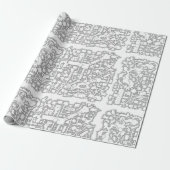 D&D Dungeon Map-overlooppapier Cadeaupapier (Uitgerold)