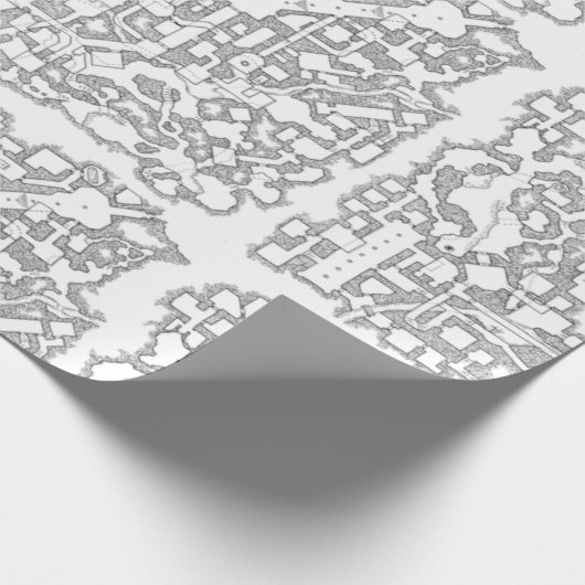 D&D Dungeon Map-overlooppapier Cadeaupapier (Hoek)