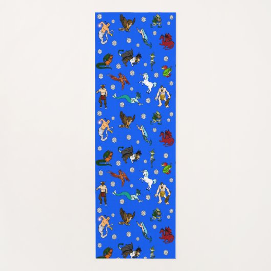 D&D Dungeons en Dragons Dice en Monsters Yogamat (Voorkant)