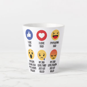 D&D Emojis Latte Mok