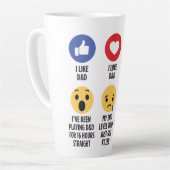 D&D Emojis Latte Mok (Linkerhoek)