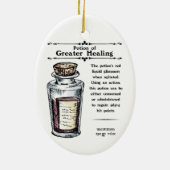 D&D Greater Healing Potion Ceramic Ornaming Keramisch Ornament (Achterkant)