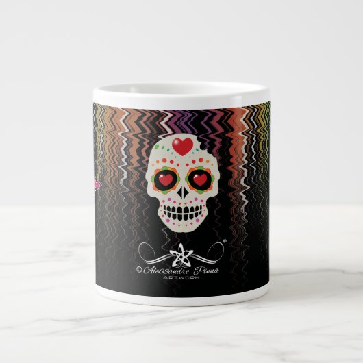 D.D.L.M. Calavera Extra Grote Beker (Voorkant)