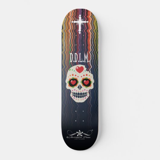 D.D.L.M. Calavera Skateboard (Voorkant)
