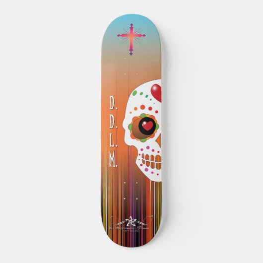D.D.L.M. Calavera Skateboard (Voorkant)