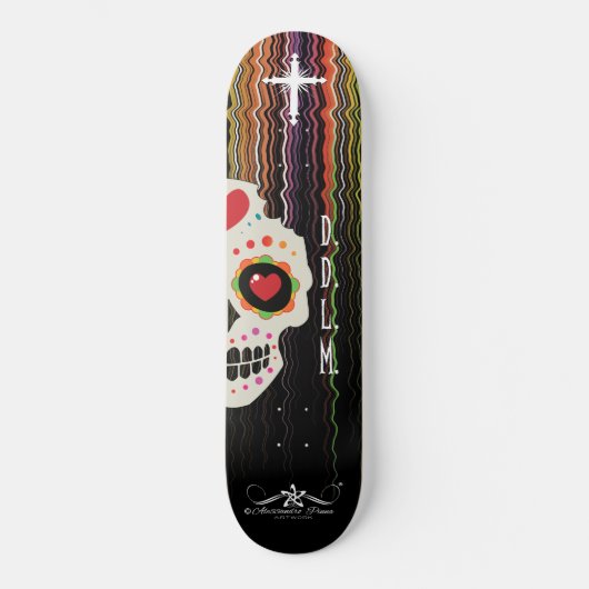 D.D.L.M. Calavera Skateboard (Voorkant)