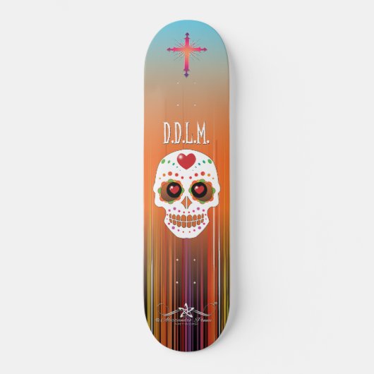 D.D.L.M. Calavera Skateboard (Voorkant)