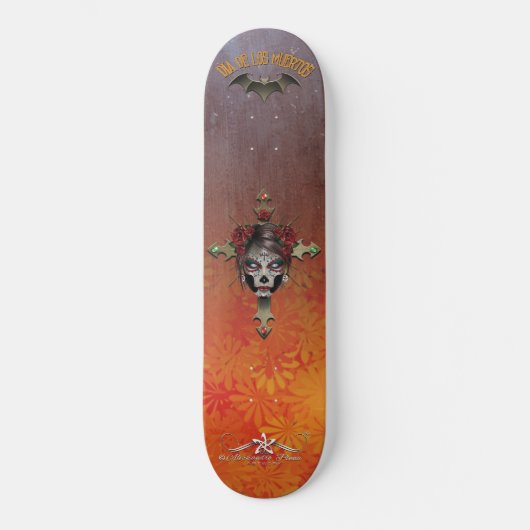 D.D.L.M. La Catrina Skateboard (Voorkant)