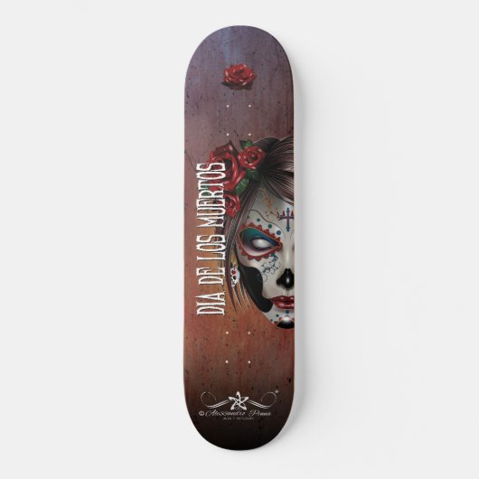 D.D.L.M. La Catrina Skateboard (Voorkant)