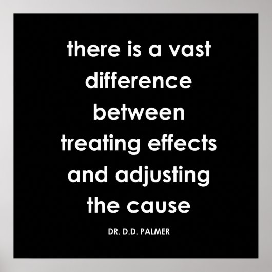 D.D. Palmer - Chiropractic Quote Series Print (Voorkant)