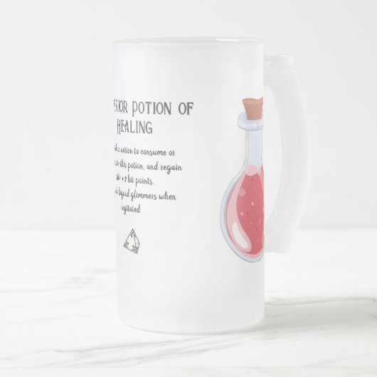 D&D Pot de guérison supérieure Mug de café (Devant droit)