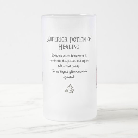 D&D Pot de guérison supérieure Mug de café (Centre)