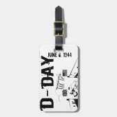 D-DAG 6 juni 1944 Bagagelabel (Voorkant verticaal)