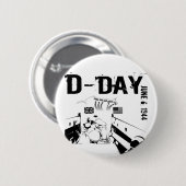 D-DAG 6 juni 1944 Ronde Button 5,7 Cm (Voorkant /achterkant)