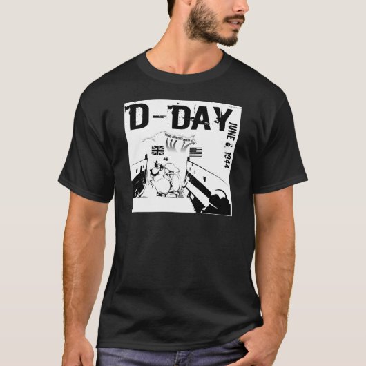 D-DAG 6 juni 1944 T-shirt (Voorkant)