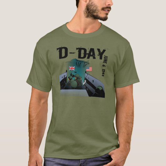 D-DAG 6 juni 1944 T-shirt (Voorkant)