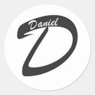 D. Daniel Productions autocollant blanc