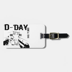 D-DAY 6 juni 1944 Bagagelabel