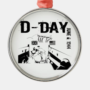 D-DAY 6 juni 1944 Metalen Ornament