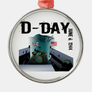 D-DAY 6 juni 1944 Metalen Ornament