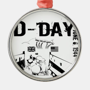 D-DAY 6 juni 1944 Metalen Ornament